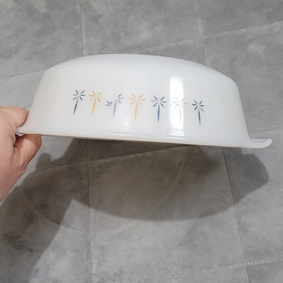 Vintage Fire King Candle Glow Round Dish - Picture 4 of 5